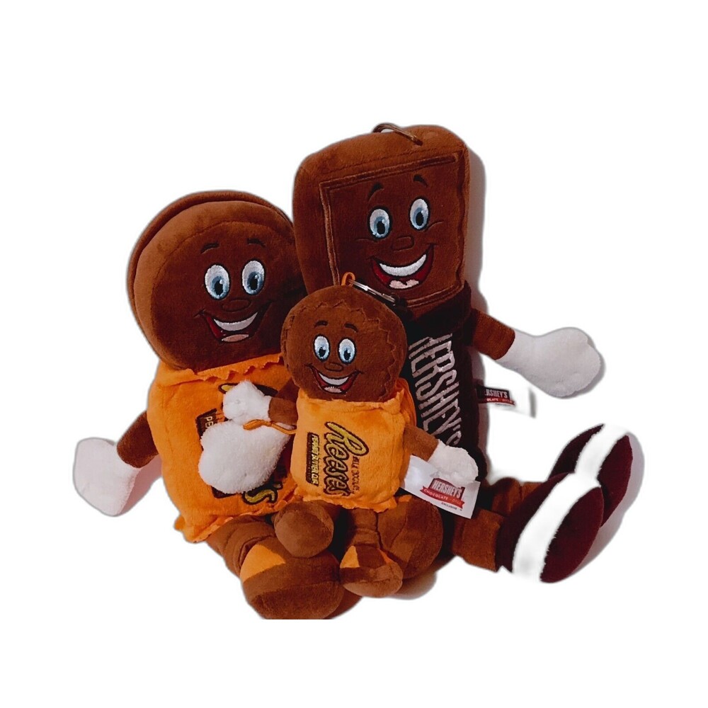 Hershey's Chocolate World Exclusive Plush 2015 Set of 3 Peanut Butter Candy Cups